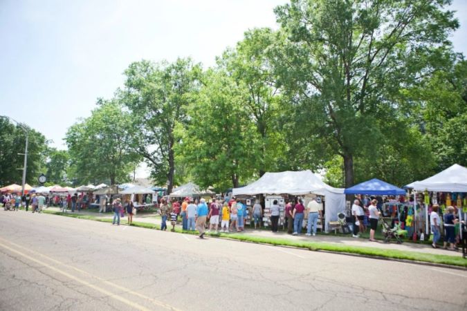 People attend a past Railroad Festival in Amory. 