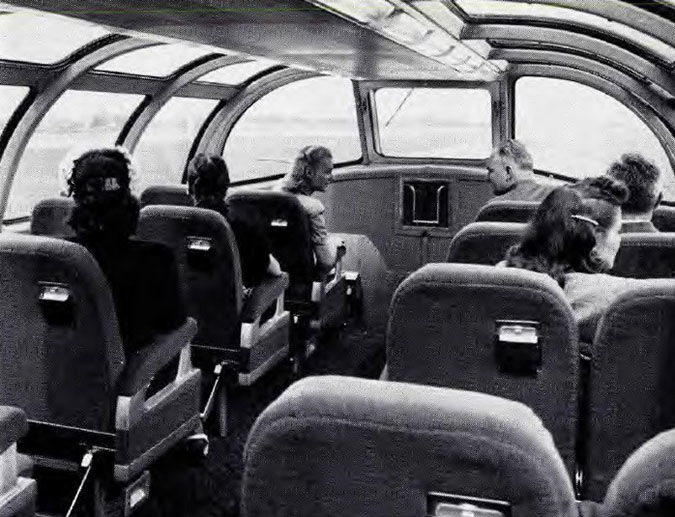 A vista-dome car A vista-dome car