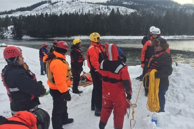 BNSF and first responders in Bonners Ferry, Idaho.