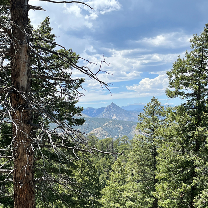 One of Hooper’s views during the long trek through the Colorado mountains